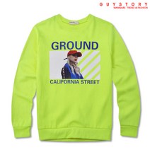 가이스토리 남여공용 특양면 맨투맨 남자티 긴팔티 나염티 커플