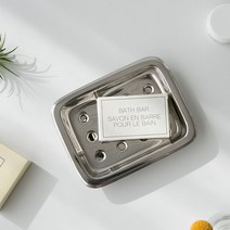 [마켓비] KITTIN 비누받침 사각 스테인리스, 1개