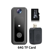 스마트 인터폰 와이파이 비디오 초인종 인터폰 야외 무선 초인종 카메라 usb 차임 스마트 홈 보안 보호 도어 벨 아파트, 초록