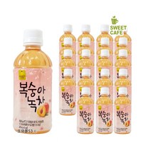 웰그린 스위트카페 녹차음료 340ml x 20PET 1박스 묶음 골라담기 자두 레몬 복숭아 블루베리 애플망고 또와몰53, 20개입x복숭아녹차 340ml