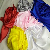6색 물명주천/ 한복안감 / 농악용 허리띠/ 한복 속치마/ 물명주 원단/민수네, 흰색, 1개