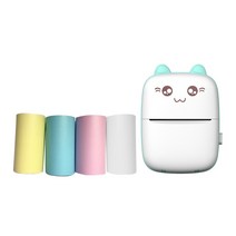 포토프린터 휴대용 미니 열전 사 프린터 무선 BT 200 인치 당 점 사진 라벨 메모 USB 케이블로 잘못된 질문, 02 C