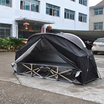 리빙쉘텐트 비바돔 쉘터 플러스 에어 텐트 오크돔 터널형 단일 군인 야외 캠핑 사이클링 스지 룸 텐트 1 인, 01 Black