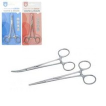 케어앤맘 겸자가위 (직선/곡선) 포셉 강아지 고양이 애완용, 직선겸자가위