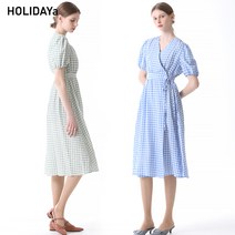 [홀리다야HOLIDAYa] 깅엄 체크 원피스