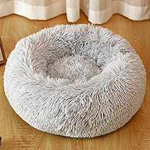 록벨 강아지 마약 방석 고양이 애견 도넛 개 쿠션 무중력 집, 그레이