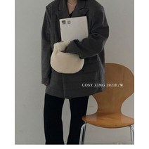 털가방 퍼 겨울 페이크 버킷백 복주머니 숙녀 휴대용 화장품 가방 플러시 귀여운 대용량