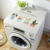 세탁기 방수 커버 건조기 덮개 인테리어 Q 실리콘 패드 전자동 드럼형 선베드 냉장고, 07 울타리 초여름, 02 듀얼 냉장고:65x90cm