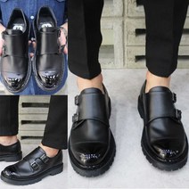 댄디플레이스 캐주얼 더블 몽크스트랩 남자 정장 구두 정장화