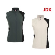 JDX 제이디엑스 간절기에 레이어드하여 착용하기 좋은 여성 블랙 포인트 라이트 패딩 베스트 조끼 2컬러 X1WVU5151_pt