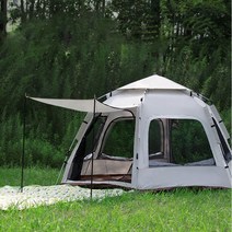 조엘리 아웃도어 캠핑 경량 6각 텐트, 5-8인용(280*240*160)
