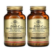 솔가 Ester-C 플러스 비타민C 500mg 베지캡슐 100정 아세로라 아스코르브산칼슘, 1개, 1병