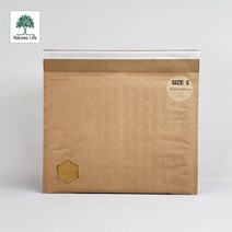 [5호30매] 친환경 종이안전봉투 에어캡 뽁뽁이 크라프트 택배 봉투 (350X300)