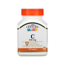21st Century 21세기 센트리 비타민C 500mg 110정 아스코빅애씨드 아스코르브산 칼슘 탄산칼슘 함유, 비타민C개