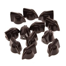 베이스앰프 헤드셋 케이블 KAISH 1/4 "Vintage Raised 미니 치킨 헤드 노브 소형 기타베이스 포텐쇼미, 10 브라운, 10 브라운