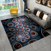 Nazar Evil Eye Tree of Life 영역 러그 가정용 카펫 거실 침실 소파 도어매트 주방 장식 어린이 놀이 미끄럼 방지 바닥 매트, 85.70x100cm27x39in - 4