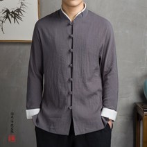 가을작업복 중국식 남자 공연복 면마블라우스 양생 관내 의침 뜸을 뜨는 요법 마사지사 유니폼 티 예사 4746829752
