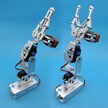 로봇팔 호환 실버 3 Dof 기계식 암 클램프 클로 마운트 키트원격 제어 스마트 로봇 DIY 모델 프로모션1 세트, 서보 없이, 1세트