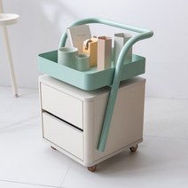 리바트 코피스 서랍장(3색), 크림 서랍장(그린버전)