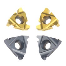 절삭공구홀더 10pcs 초경 나사 삽입 16ER/IR 15TR 사다리꼴 선반 공구 블레이드, 02 16ER KT1505_06 5TR pitch