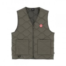 [국내 매장판] VOLCOM Warm Winter 퀼티드 베스트카키 252975