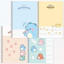 포포팬시 라이노 초등 영어노트 10권 세트 구매 시 사은품 증정, 블루 10권 + 샤프펜슬