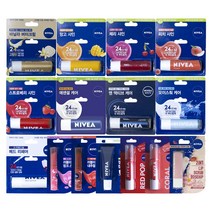 니베아 립케어 립밤 4.8g, 스트로베리, 4개