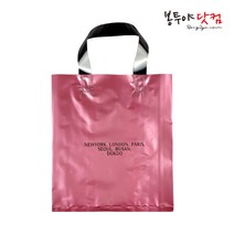 봉투야닷컴 루프백 M-3호 (29x39+6cm) 50장 비닐쇼핑백, 펄자주