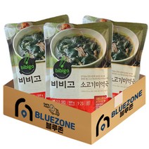[블루존] 비비고 쇠고기미역국500g x 3개입 세트, 1세트