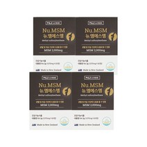 뉴와이즈 뉴질랜드 MSM 식이유황 관절 연골 영양제 60정 1개월분 x4개 엠에스엠 무릎 어깨 초록입홍합, 상세페이지 참조, 상세페이지 참조