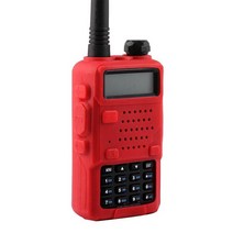디지털무전기 업무용무전기 생활무전기 워키토기 Baofeng 워키 토키 고무 소프트 케이스 커버 라디오 BAOFE, 02 Red