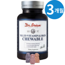 아기 철분제 츄어블 비타민d 아연 영양제 90정 돌아기 키즈 유아 아동 어린이 초등학생 청소년 철분 철분제 씹어먹는 3개월분