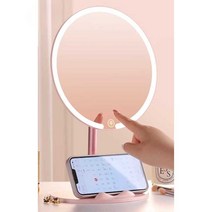 화장대 거울 조명 라이트 반원 스탠딩 탁상 LED, 벚꽃가루(휴대폰홀더)--2400XH