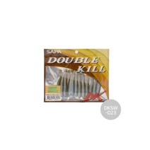 싸파 더블킬 SHAD 웜 6.5cm DKSW D23 미끼 루어 낚시