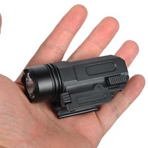 손전등 후레쉬 작업등 써치 랜턴 airsoft pistol light tactical, 검은색
