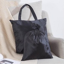 간편장보기 초경량 휴대용 시장가방 마트가방 숄더백 장바구니, 1개, 색상 색상 블랙 묶는끈 색상