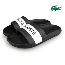 라코스테 신세틱 텍스타일 여성 슬라이드 슬리퍼 41CFA0011-312