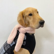 도기스타 소형 중형 대형견옷 플리스 티셔츠+털목도리 세트, 체크진그레이