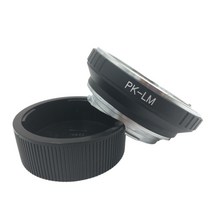 [lm-ea7컨버터] Pentax K Durable용 PK-LM 렌즈 어댑터 링 컨버터 핏 Techart LM-EA7, 65x25mm, 검은 색, 플라스틱
