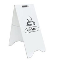 입구 카페 철제 입간판 광고판 철재 스탠드 A형 배너, 화이트(무지)-30-61cm