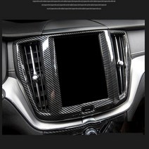 볼보 XC60 네비게이션 카본 크롬 테두리 몰딩 트림 수전사카본 인테리어 [00434], 1.수전사 카본 2pc