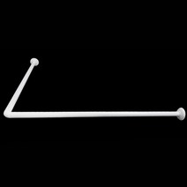 코너 커튼 봉 구석 커텐 걸이 가림막 행거 옷가게 탈의실 피팅룸 1SET, 사이즈