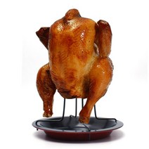그릴스탠드 버너스탠드 휴대용가스렌지브랜드 뉴 붙지 않는 치킨 로스터 랙 그릇 틴 바베큐 액세서리 도구, 한개옵션0