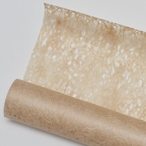 구름한지 파초지 50cm x 20m 롤한지 파초섬유 낙수지 한지벽지 창호지 선물포장, 연갈색
