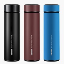 텀블러/인쇄가능/물병/최고급 스위스윙거 보온보냉 진공텀블러 500ml/보냉텀블러/티텀블러/스텐텀블러/거름, 블랙