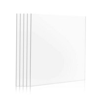 Handicrafts Home 사진 액자용 깨진 유리 교체 시트 - 2.0mm 두께 울트라 투명 퍼스펙스 아크릴 DIY 프로젝트 7.6 x 7.6cm3 3인치 5개 팩, 12x18 inches, 10