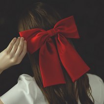 왕리본핀 한복머리장식 바나나핀 옆머리핀 신부의 복고풍 일본과 그물 빨간 머리 카드 웨딩 드레스 큰 진한