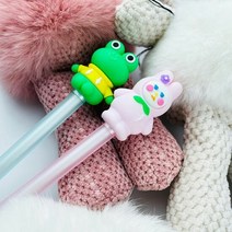 무뚝뚝 토끼와 즐거운 개구리 볼펜 어린이 펜슬, 단품
