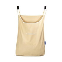 WENKO 걸이식 세탁물 보관 바구니 52.1 x 81 x 9.9cm( 20.5 x 31.9 x 3.9인치) 베이지, Beige