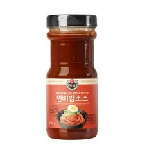 CJ더마켓 메뉴 개발 소스 만들기 황금 레시피 백설 면비빔용소스 양념 만능 비빔 국물 볶음 요리 국수 890G, 12개